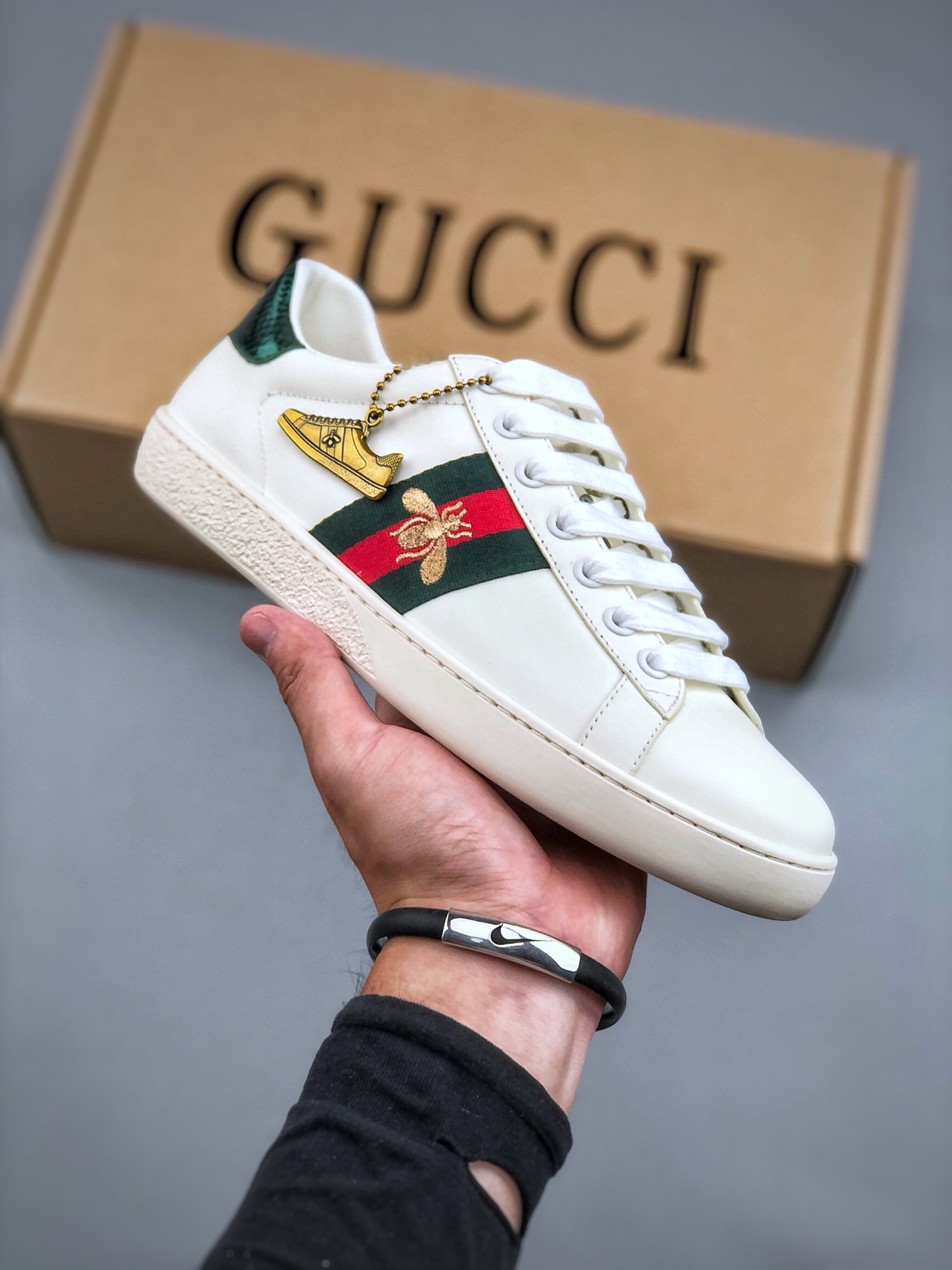 合集#380 JO 意大利时装奢饰品牌古驰Gucci Ace Embroidered Low-Top 广东纯原原产