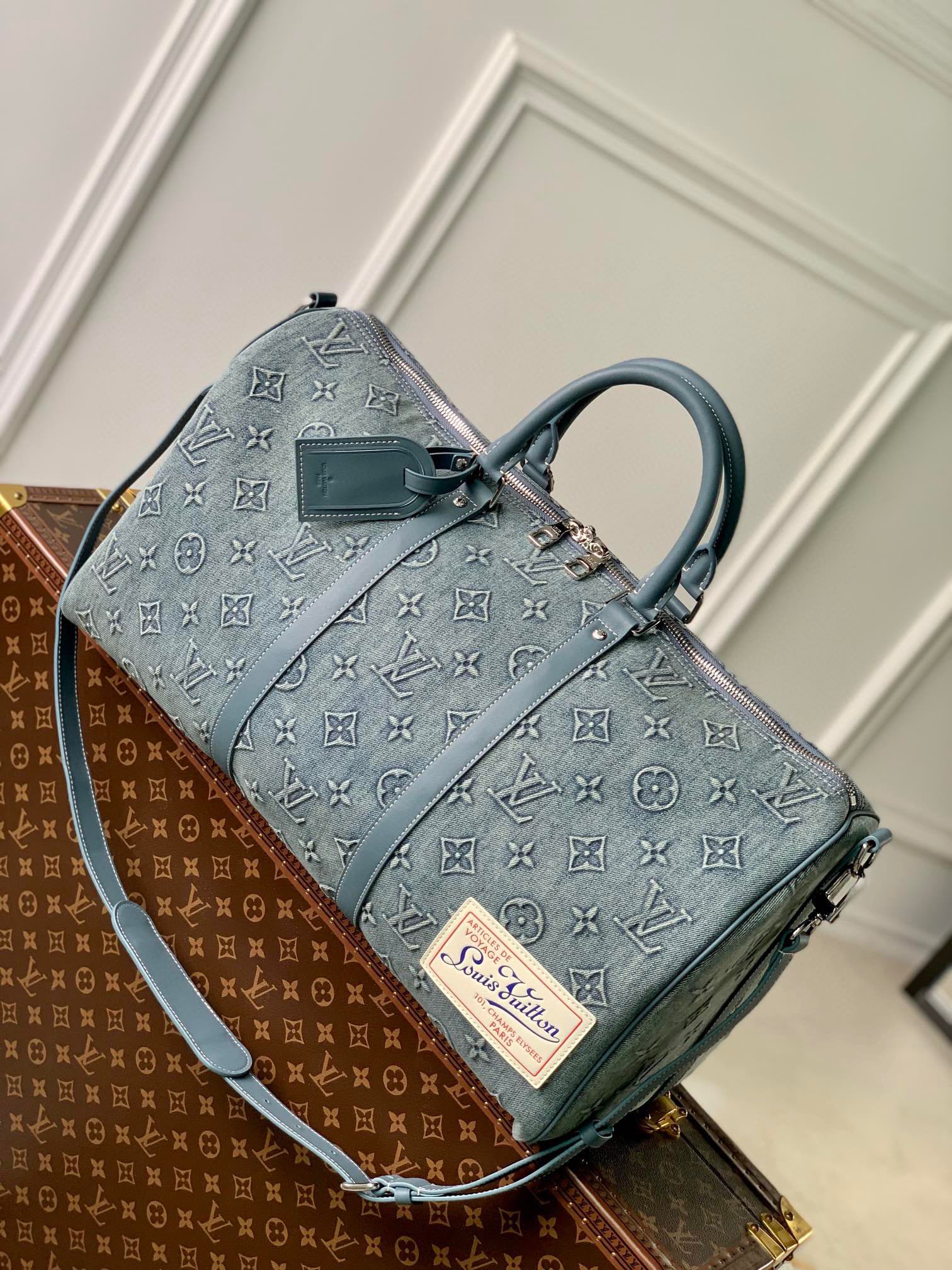 Louis Vuitton LV Keepall Designer
 Travel Bags Cowhide M22532