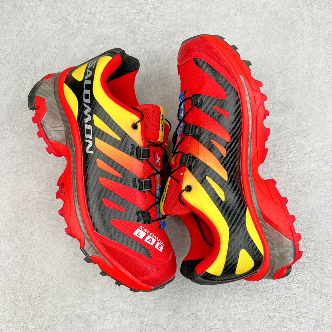 图片[3]-＃GX/绿X Salomon XT-4 OG Advanced 萨洛蒙系列低帮城市越野机能透气休闲运动鞋 鞋舌处附有迷你网眼袋收纳鞋绳以及下方的多色 Logo 标签 接着搭载奶油色 ACS 技术中底以及金色 TPU 塑料部件提升鞋款耐用性 中底与鞋面之间饰有海蓝色条状细节有效增添鞋款层次 最后应用黑色 Contragrip Chevron 外底完成鞋款设计 这次配色颇为高调 两款配色均以绚丽的渐变设计呈现 一款以粉紫渐变主打 另一款以黄绿渐变呈现 视觉效果相当吸睛 鞋面的使用玻璃纤维覆盖物加固 并通过细绳扣系带系统进行锁定 Salomon 的品牌logo 出现在脚后跟和前掌部位 中底虽然偏薄 但非常耐用 与模压塑料ACS 框架以及致密AC2 Muscle 鞋底单元结合 能够提供出色的支撑力和缓冲性 尺码：36 36.5 37.5 38 38.5 39 40 40.5 41 42 42.5 43 44 44.5 45-选品中心