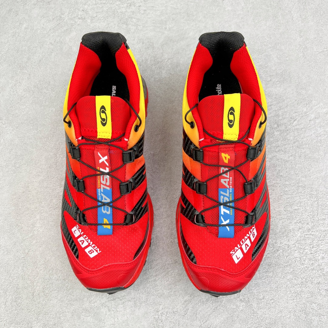 图片[2]-＃GX/绿X Salomon XT-4 OG Advanced 萨洛蒙系列低帮城市越野机能透气休闲运动鞋 鞋舌处附有迷你网眼袋收纳鞋绳以及下方的多色 Logo 标签 接着搭载奶油色 ACS 技术中底以及金色 TPU 塑料部件提升鞋款耐用性 中底与鞋面之间饰有海蓝色条状细节有效增添鞋款层次 最后应用黑色 Contragrip Chevron 外底完成鞋款设计 这次配色颇为高调 两款配色均以绚丽的渐变设计呈现 一款以粉紫渐变主打 另一款以黄绿渐变呈现 视觉效果相当吸睛 鞋面的使用玻璃纤维覆盖物加固 并通过细绳扣系带系统进行锁定 Salomon 的品牌logo 出现在脚后跟和前掌部位 中底虽然偏薄 但非常耐用 与模压塑料ACS 框架以及致密AC2 Muscle 鞋底单元结合 能够提供出色的支撑力和缓冲性 尺码：36 36.5 37.5 38 38.5 39 40 40.5 41 42 42.5 43 44 44.5 45-选品中心