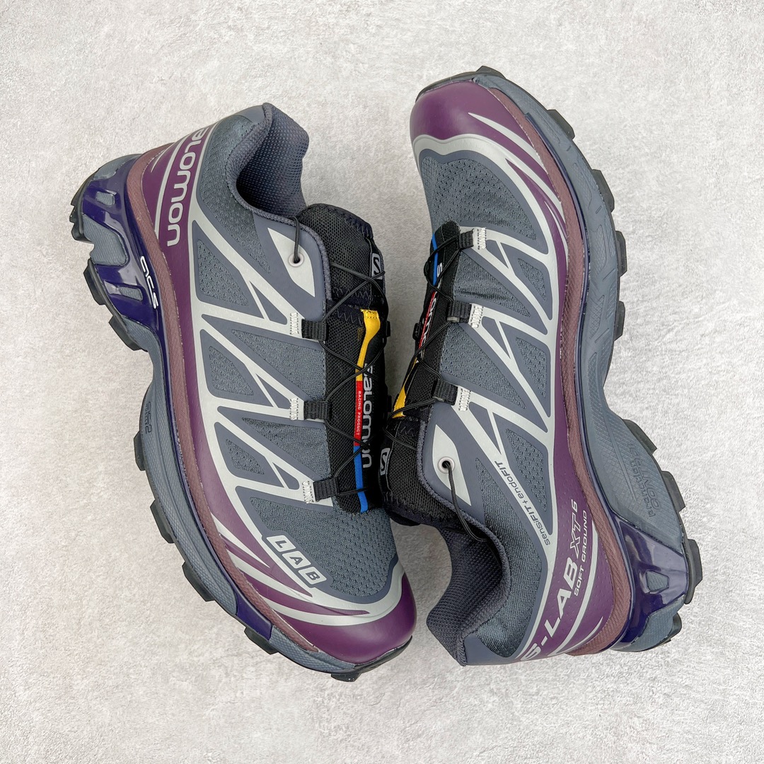 图片[3]-＃绿X/GX 纯原福利 Salomon XT-6 萨洛蒙复古潮流户外机能登山跑鞋 纯原外贸平台特供订单 耗时半年巨作 全套原纸板楦头开发 原厂特供网布配套加持 确保原汁原味 完美呈现版型 原档数据独家私模五层组合大底 男女鞋同步官方开发至46.5 原装Ortholite轻量化鞋垫 中底布带钢印编号 原厂TPU锁扣 进口港宝加持 后跟自然饱满 还原公司包裹性 鞋面以“锯齿”状的包裹系统呈现 在基色底之下加入了各种色点缀 将公司的最新技术和时尚前卫的造型融入耐用的长跑款式中 鞋面由 TPU 薄膜制成 并焊接在高耐磨网眼上 使其既时尚又坚固 由 ACS底盘支撑 可增强稳定性和支撑力 以及由橡胶凸耳 Contragrip外底覆盖的 EVA 缓冲中底 旨在应对崎岖的地形 鞋舌上的彩色Salomon 标签、Quicklace 系统以及鞋头、鞋舌和鞋跟上的附加品牌使细节更加完美 让穿着者可以轻松驾驭户外与通勤下的任何运动生活场景 无缝鞋身户外随意纵横 颜值与脚感兼备 出街通勤 绝对非常吸睛 你值得拥有 尺码：36 36.5 37.5 38 38.5 39 40 40.5 41 42 42.5 43 44 44.5 45 46 46.5 注意：偏小1码-选品中心