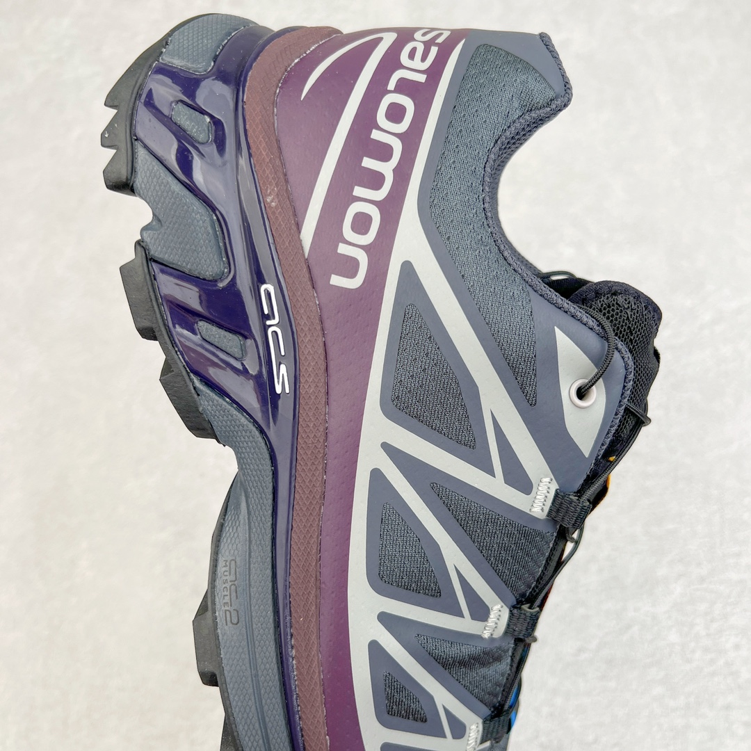 图片[6]-＃绿X/GX 纯原福利 Salomon XT-6 萨洛蒙复古潮流户外机能登山跑鞋 纯原外贸平台特供订单 耗时半年巨作 全套原纸板楦头开发 原厂特供网布配套加持 确保原汁原味 完美呈现版型 原档数据独家私模五层组合大底 男女鞋同步官方开发至46.5 原装Ortholite轻量化鞋垫 中底布带钢印编号 原厂TPU锁扣 进口港宝加持 后跟自然饱满 还原公司包裹性 鞋面以“锯齿”状的包裹系统呈现 在基色底之下加入了各种色点缀 将公司的最新技术和时尚前卫的造型融入耐用的长跑款式中 鞋面由 TPU 薄膜制成 并焊接在高耐磨网眼上 使其既时尚又坚固 由 ACS底盘支撑 可增强稳定性和支撑力 以及由橡胶凸耳 Contragrip外底覆盖的 EVA 缓冲中底 旨在应对崎岖的地形 鞋舌上的彩色Salomon 标签、Quicklace 系统以及鞋头、鞋舌和鞋跟上的附加品牌使细节更加完美 让穿着者可以轻松驾驭户外与通勤下的任何运动生活场景 无缝鞋身户外随意纵横 颜值与脚感兼备 出街通勤 绝对非常吸睛 你值得拥有 尺码：36 36.5 37.5 38 38.5 39 40 40.5 41 42 42.5 43 44 44.5 45 46 46.5 注意：偏小1码-选品中心