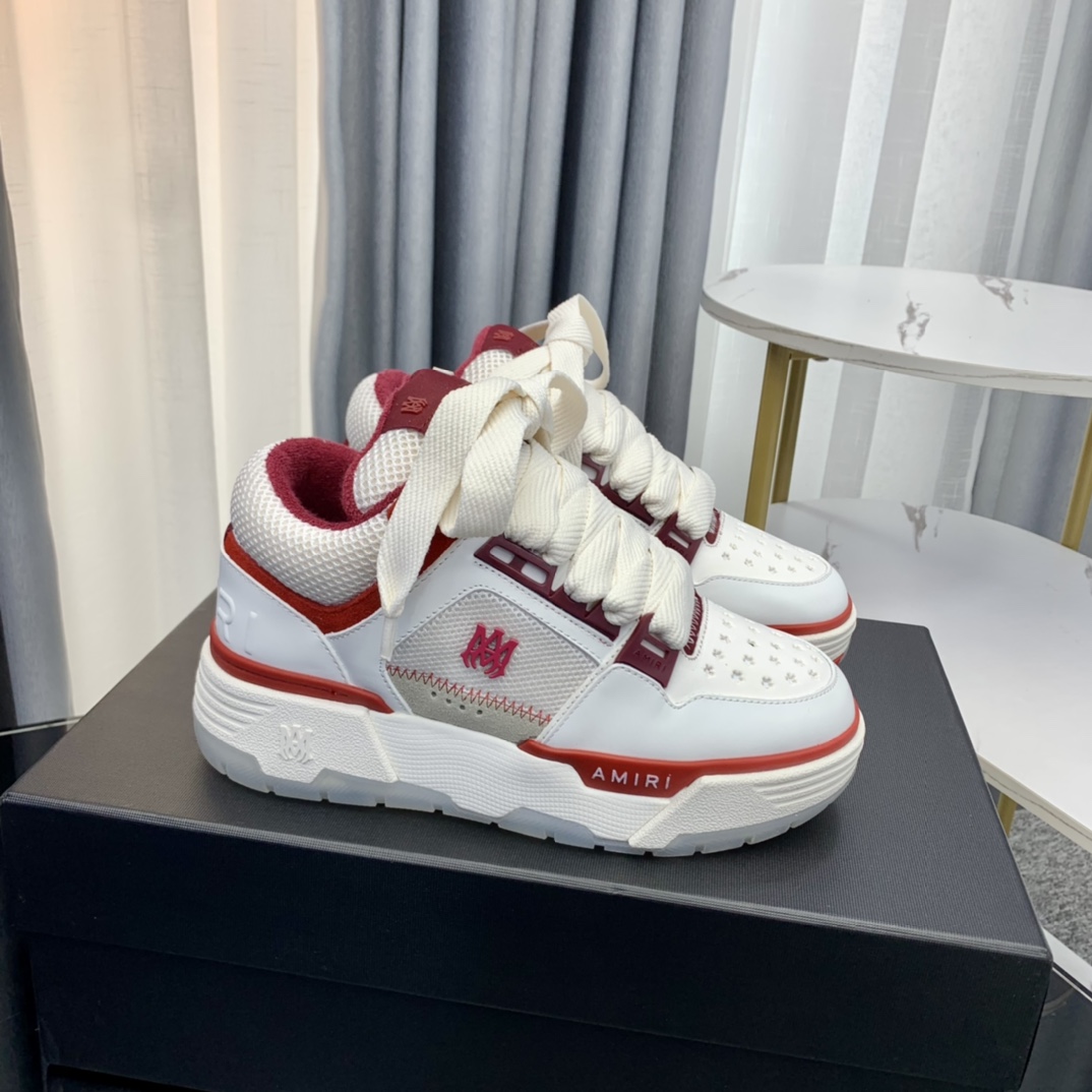 Versión superior Amiri Emile 2023 Primavera y Verano Nuevo MA-1 Zapatos de pan Modelo de pareja Zapa