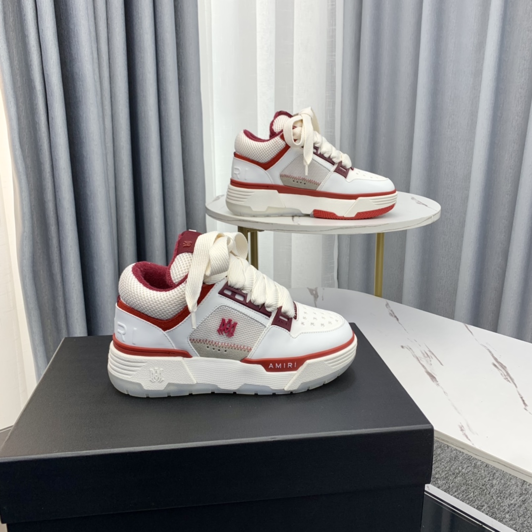 Versión superior Amiri Emile 2023 Primavera y Verano Nuevo MA-1 Zapatos de pan Modelo de pareja Zapa