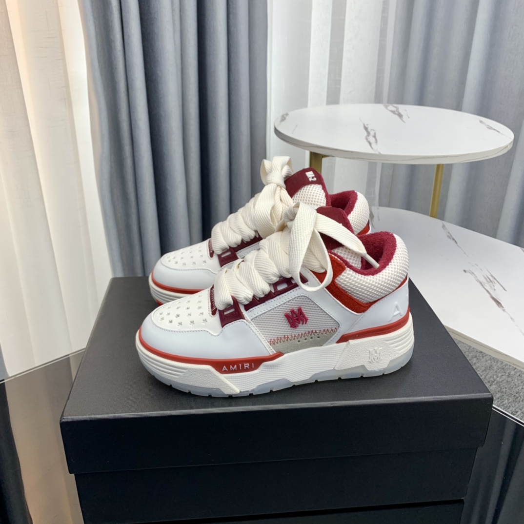 Versión superior Amiri Emile 2023 Primavera y Verano Nuevo MA-1 Zapatos de pan Modelo de pareja Zapa
