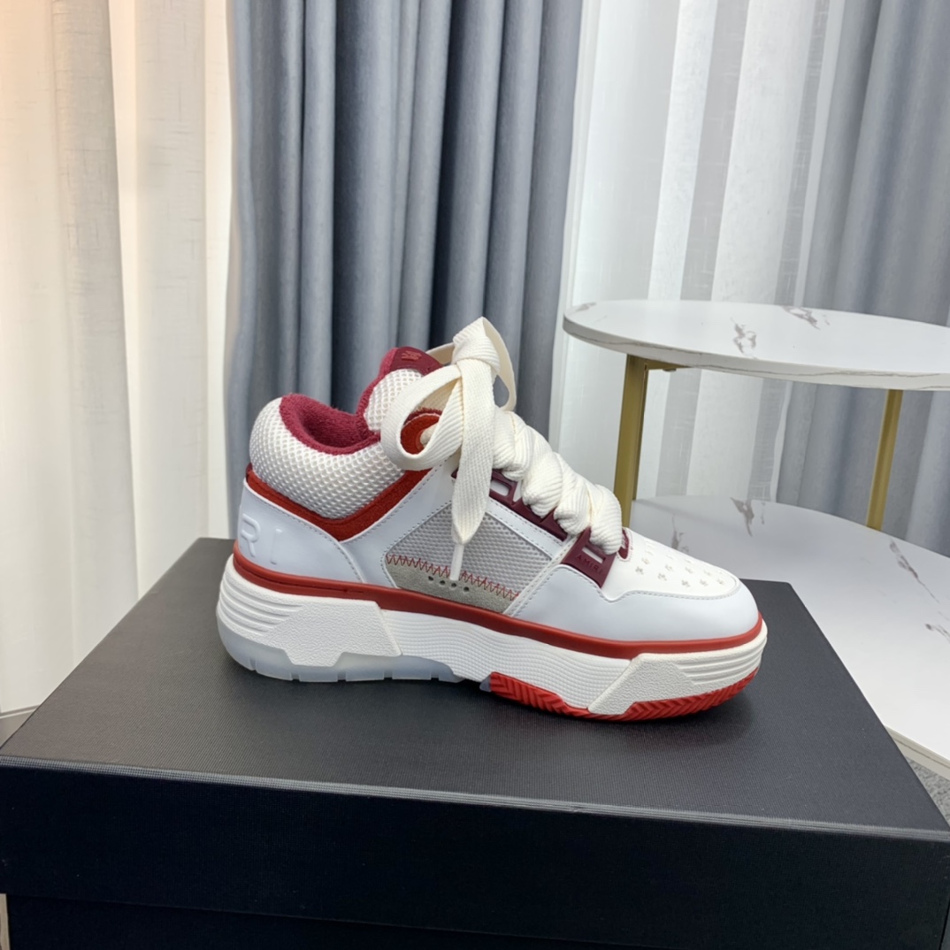 Versión superior Amiri Emile 2023 Primavera y Verano Nuevo MA-1 Zapatos de pan Modelo de pareja Zapa