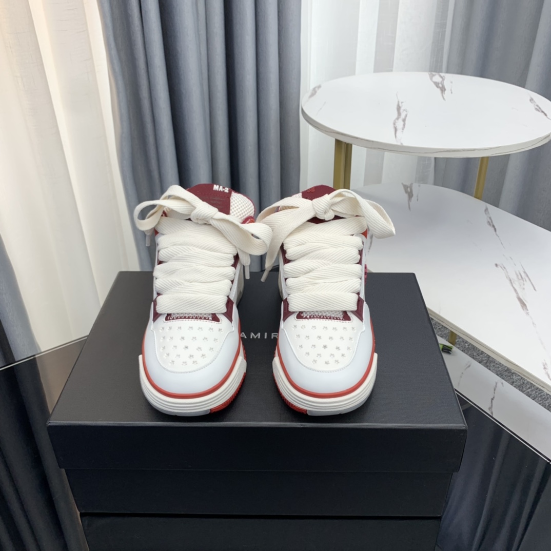 Versión superior Amiri Emile 2023 Primavera y Verano Nuevo MA-1 Zapatos de pan Modelo de pareja Zapa