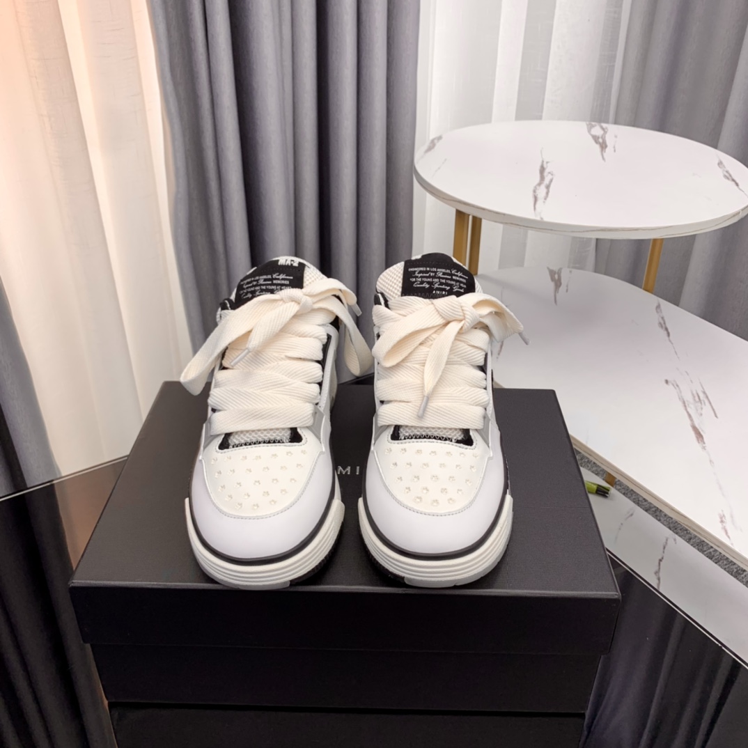 Versión superior Amiri Emile 2023 Primavera y Verano Nuevo MA-1 Zapatos de pan Modelo de pareja Zapa