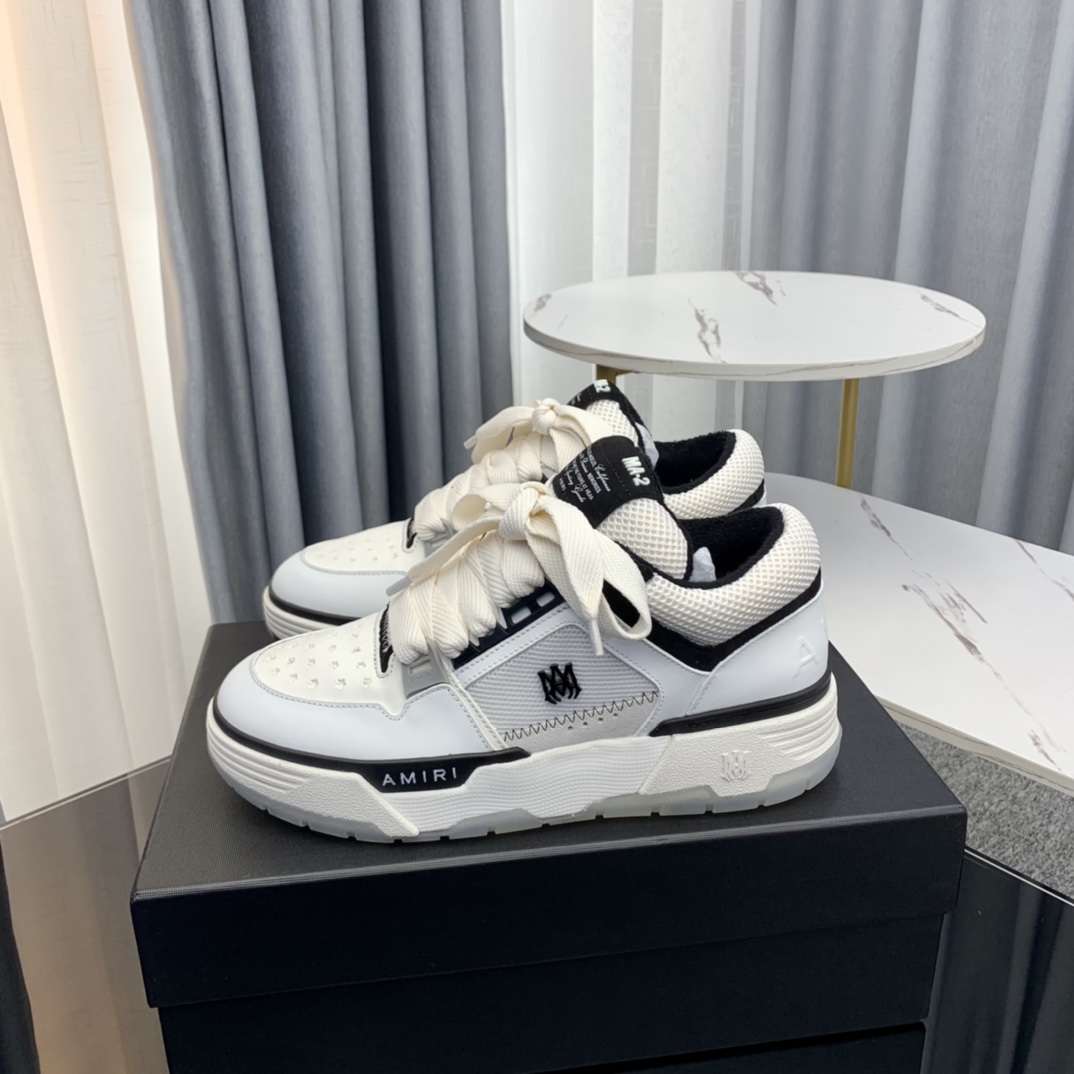 Versión superior Amiri Emile 2023 Primavera y Verano Nuevo MA-1 Zapatos de pan Modelo de pareja Zapa
