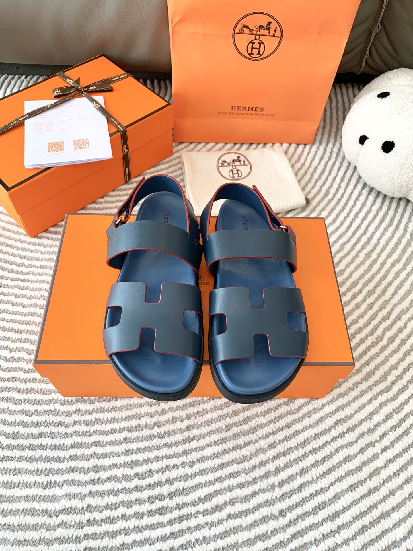 Hermes Sapatos Sandálias Mulheres Homens Chamas Couro de vaca Pele carneiro TPU Colecção Verão Fashion Casual P770900