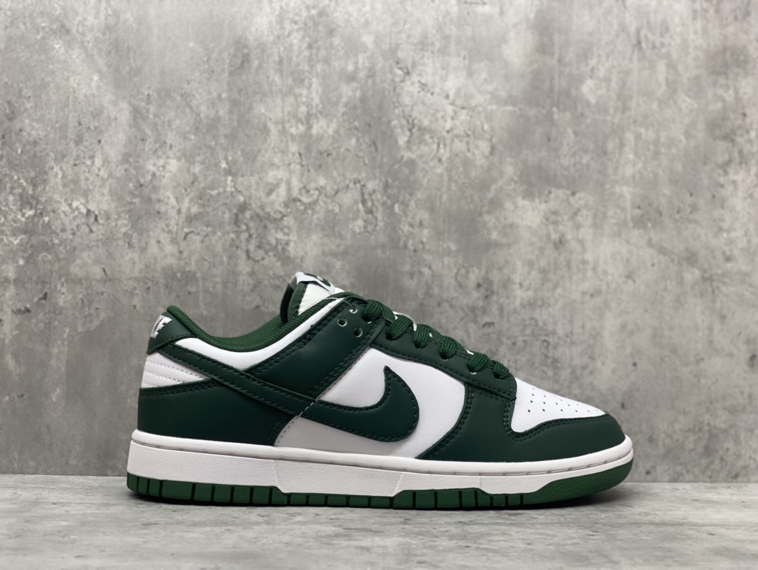 NO:730106,First layer Nike Dunk Low, color white and green, size 36-46 including half sizes,19860909头层Nike Dunk Low 颜色白绿 尺码36-46含半码,,Men's shoes