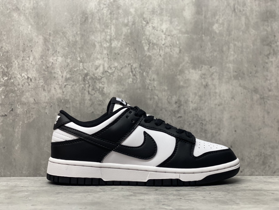 NO:730064,First layer Nike Dunk Low color black and white panda size 36-46 including half size,19860909头层Nike Dunk Low 颜色黑白熊猫 尺码36-46含半码,,Men's shoes