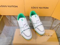 Louis Vuitton Shoes Sneakers Cowhide TPU Vintage High Tops