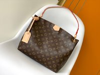 Louis Vuitton LV Graceful Bags Handbags Apricot Color Pink Red White Damier Azur Canvas Cowhide Fabric M43700