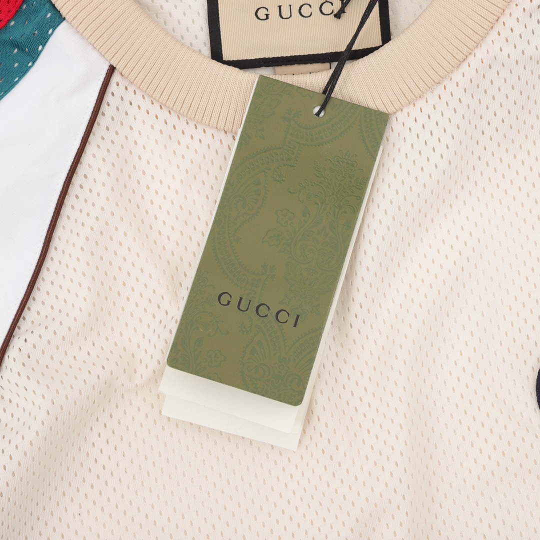 170 Gucci/古驰 互扣双G网眼短袖