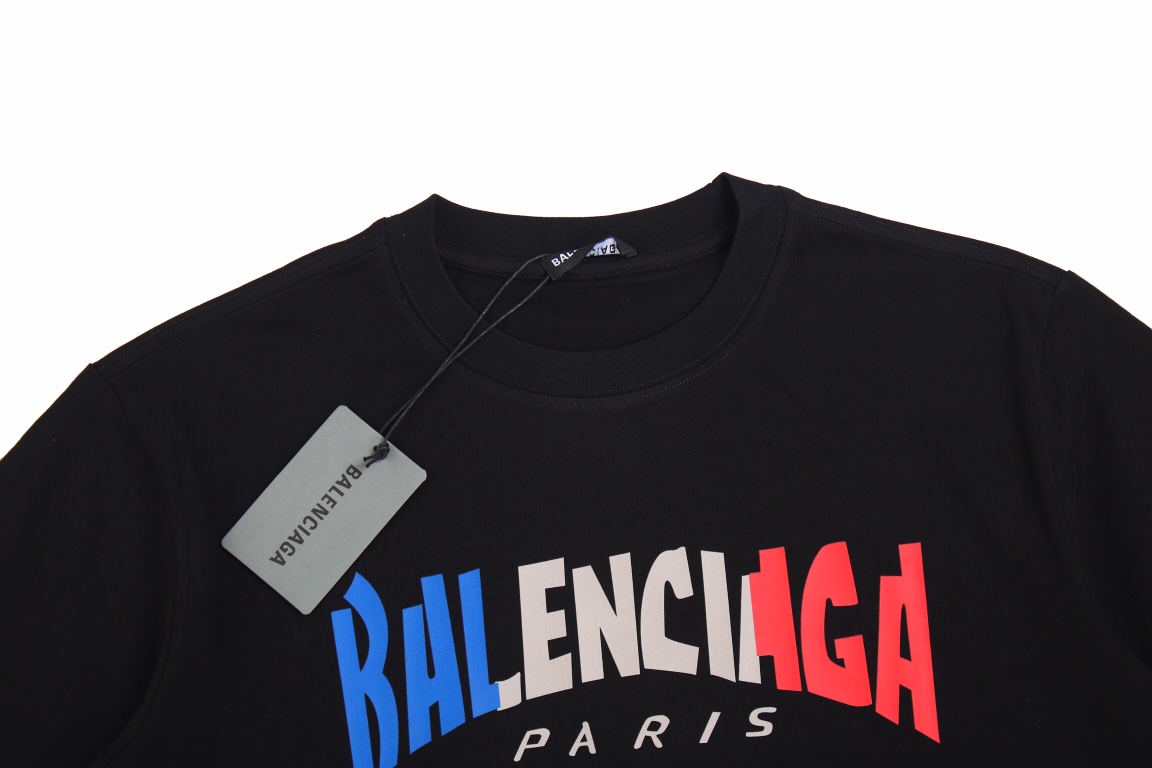 170 Balenciaga 23SS 彩色字母logo 短袖