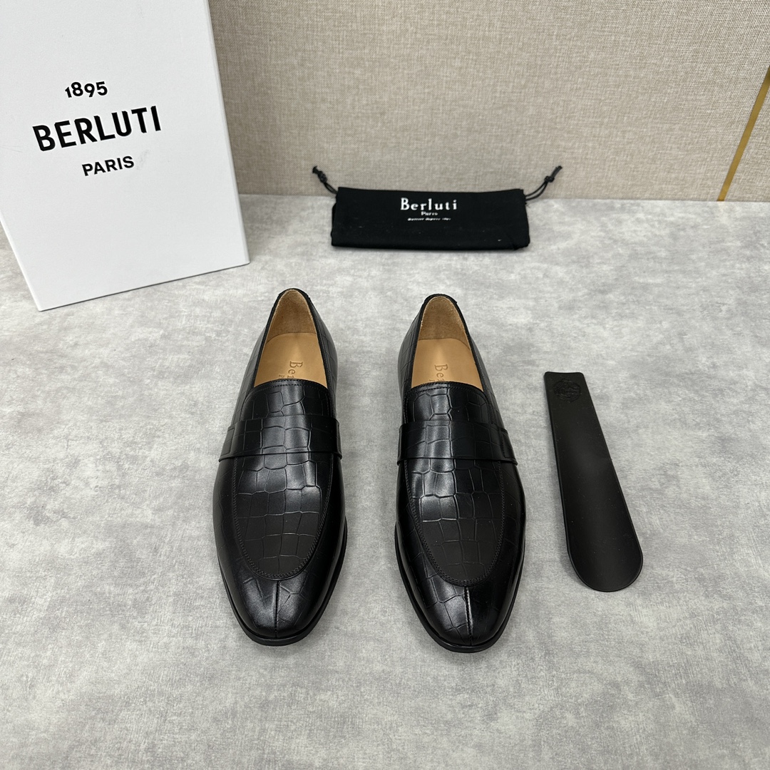 Berlut*布鲁提新款男士手工擦色