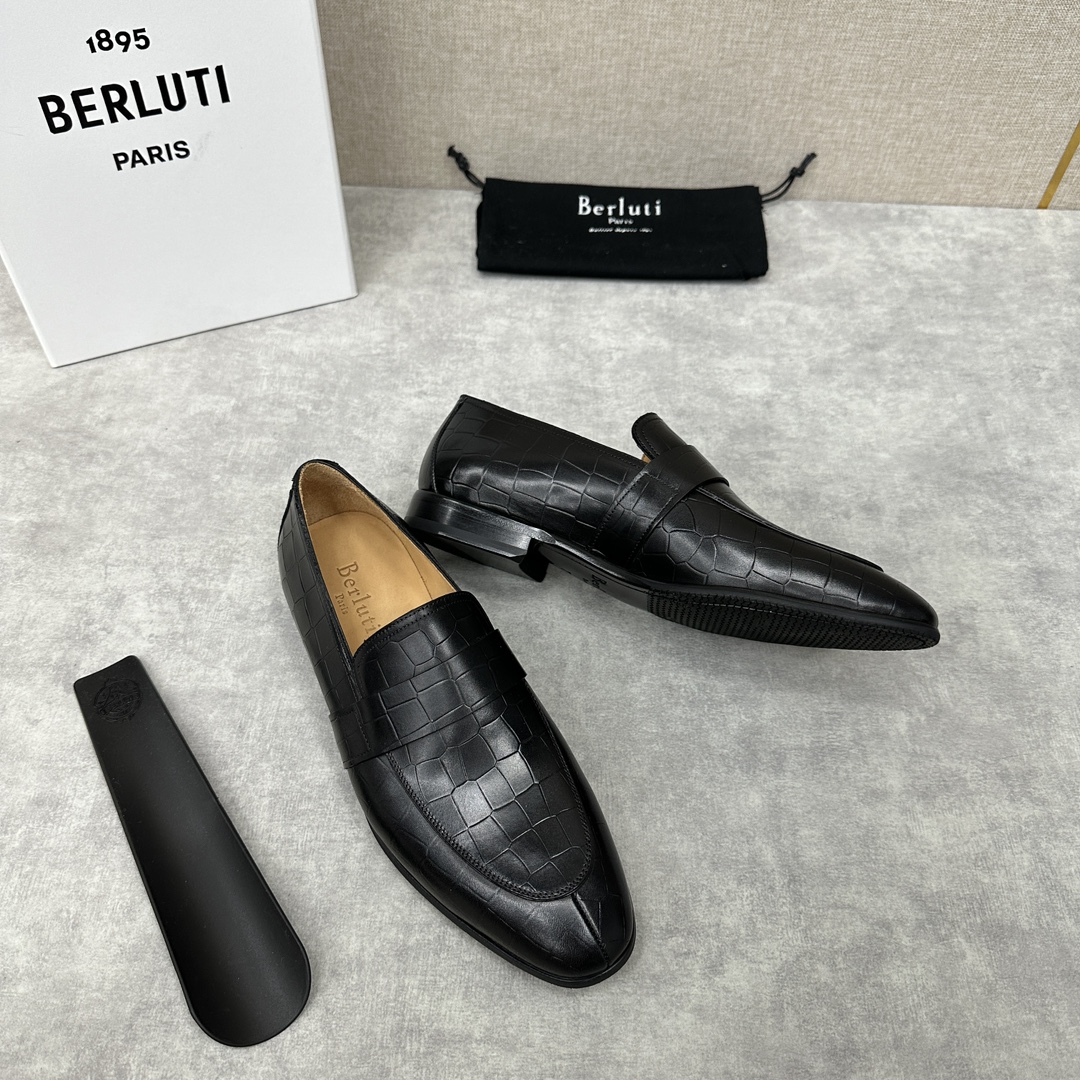 Berlut*布鲁提新款男士手工擦色