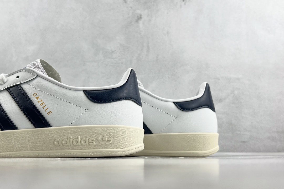 R版adidasoriginalsGazelle白黑灰货号FV1242尺码35.53636.537.53