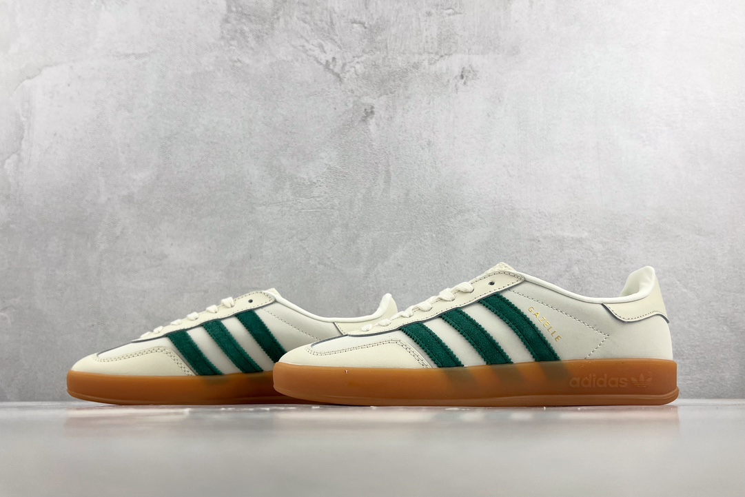 R版adidasoriginalsGazelleIndoor白绿货号:ID2567尺码35.53636.