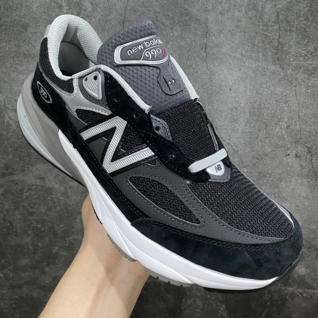 图片[3]-【总裁版】新百伦New Balance Made in USA M990V6nNB990v6六代系列美产血统经典复古百搭老爹风休闲运动跑步鞋 黑灰色 M990BK6nn男女鞋半码制 耗时3个月开发n原装档案原数据纸版楦型n采用台产进口丝光无色差校准(正确色卡!!)n猪巴革拼接原装透气网眼织物鞋面材质n正确开发4层组合底模精密开发n中底三种材料构成,分别是:REVlite悦轻中底、TPU发泡材料以及N2氮气注入  尺码：36 37 37.5 38 38.5 39.5 40 40.5 41.5 42 42.5 43 44 44.5 45 46.5-莆田鞋批发中心