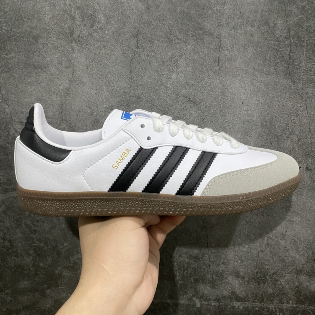 【XP纯原】Adidas Original Samba OG 复古经典轻便板鞋 H01877市场最高版本 正确烫金高频细节 原装纳米超迁皮料 独家私模橡胶大底 原盒原配 无色差大底及鞋头卡色，后跟港宝定型 效果无敌 清洁度完美nSIZE：36 36.5 37.5 38 38.5 39 40 40.5 41 42 42.5 43 44 44.5 45-莆田鞋批发中心