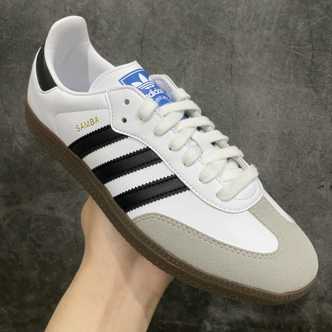 图片[3]-【XP纯原】Adidas Original Samba OG 复古经典轻便板鞋 H01877市场最高版本 正确烫金高频细节 原装纳米超迁皮料 独家私模橡胶大底 原盒原配 无色差大底及鞋头卡色，后跟港宝定型 效果无敌 清洁度完美nSIZE：36 36.5 37.5 38 38.5 39 40 40.5 41 42 42.5 43 44 44.5 45-莆田鞋批发中心