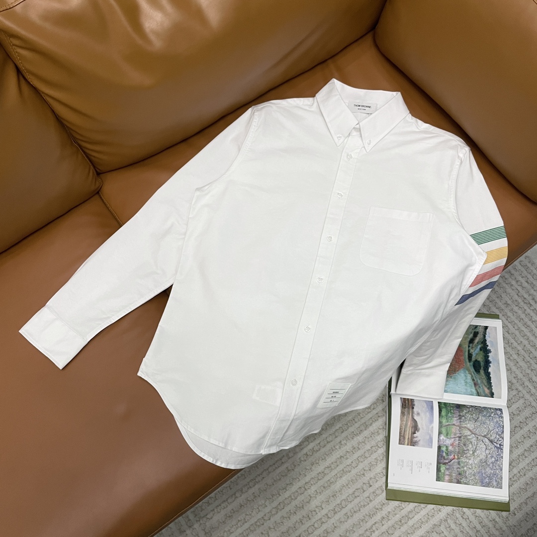 P115 TB Tom Brown camisa Oxford con cuatro rayas tejidas, mismo modelo que G-Dragon. Serie de tejido muy rara…