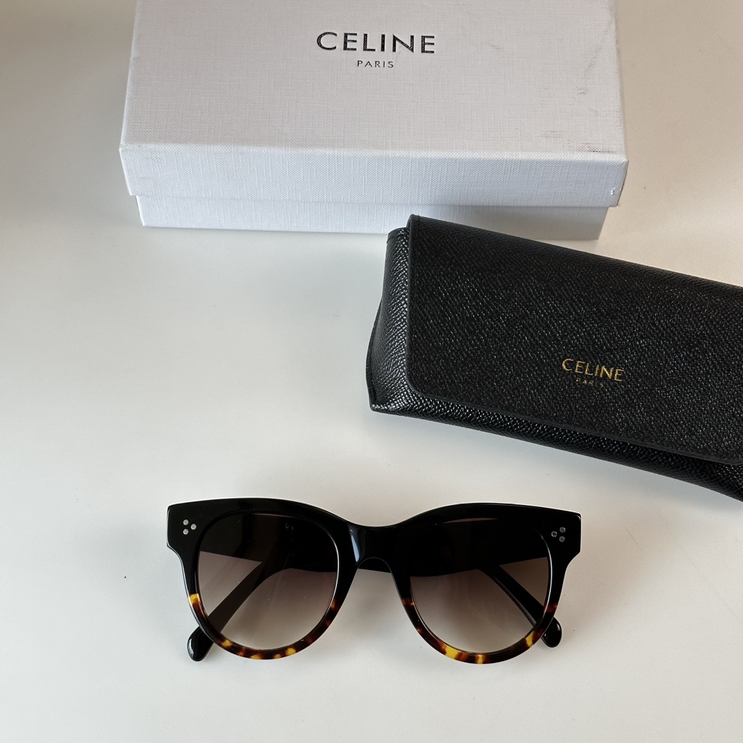 CELINE赛琳双拼板材男女通用太阳眼镜