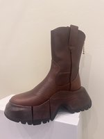Louis Vuitton Martin Boots Cowhide Sheepskin Fall Collection Vintage