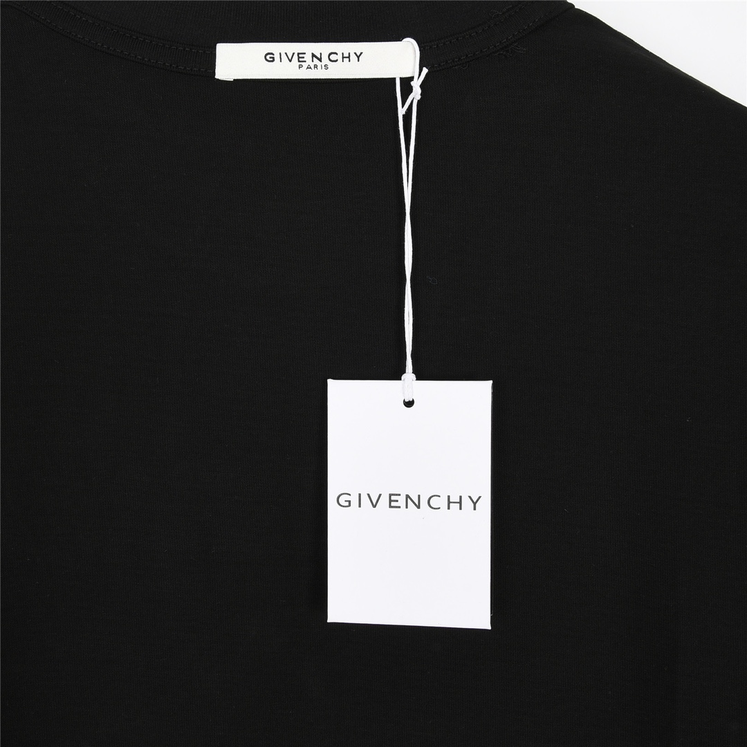 180 Givenchy/纪梵希 23ss 彩虹logo立体牙刷绣涂鸦短袖T恤