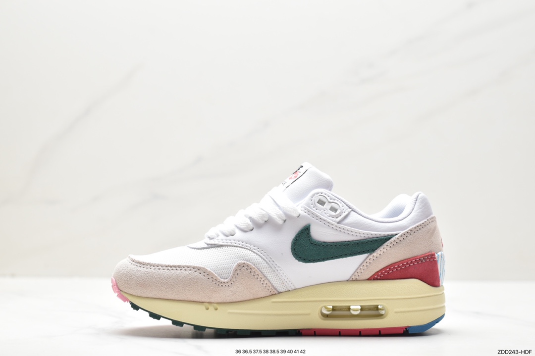 Nike Air Max 1“AIL Petals United", Nike Air Max 1, Nike Air Max, Nike Air, FQ0256-131, Air Max 1, Air Max - 耐克 Nike Air Max 1“AIL Petals United"耐磨透气 低帮 运动休闲鞋 女款 白绿 FQ0256-131