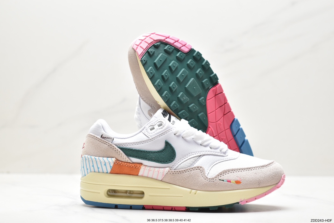 Nike Air Max 1“AIL Petals United", Nike Air Max 1, Nike Air Max, Nike Air, FQ0256-131, Air Max 1, Air Max - 耐克 Nike Air Max 1“AIL Petals United"耐磨透气 低帮 运动休闲鞋 女款 白绿 FQ0256-131