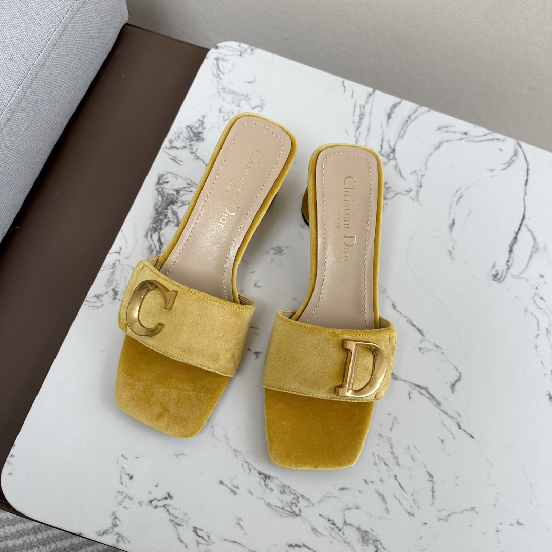 Dior Shoes Sandals Slippers cheap online Best Designer
 All Copper Genuine Leather Patent Sheepskin Velvet Spring/Summer Collection