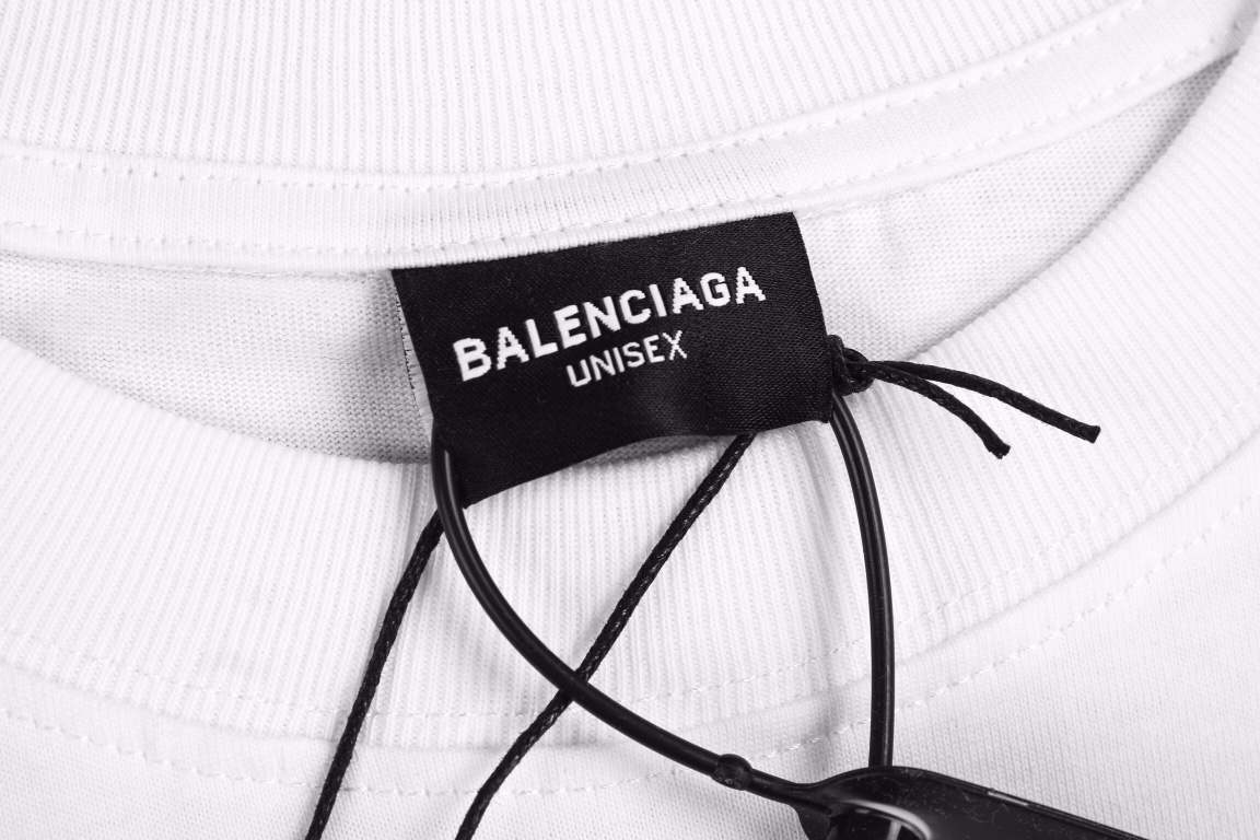 170 Balenciga/巴黎世家2023SS 喷墨涂鸦印花短袖