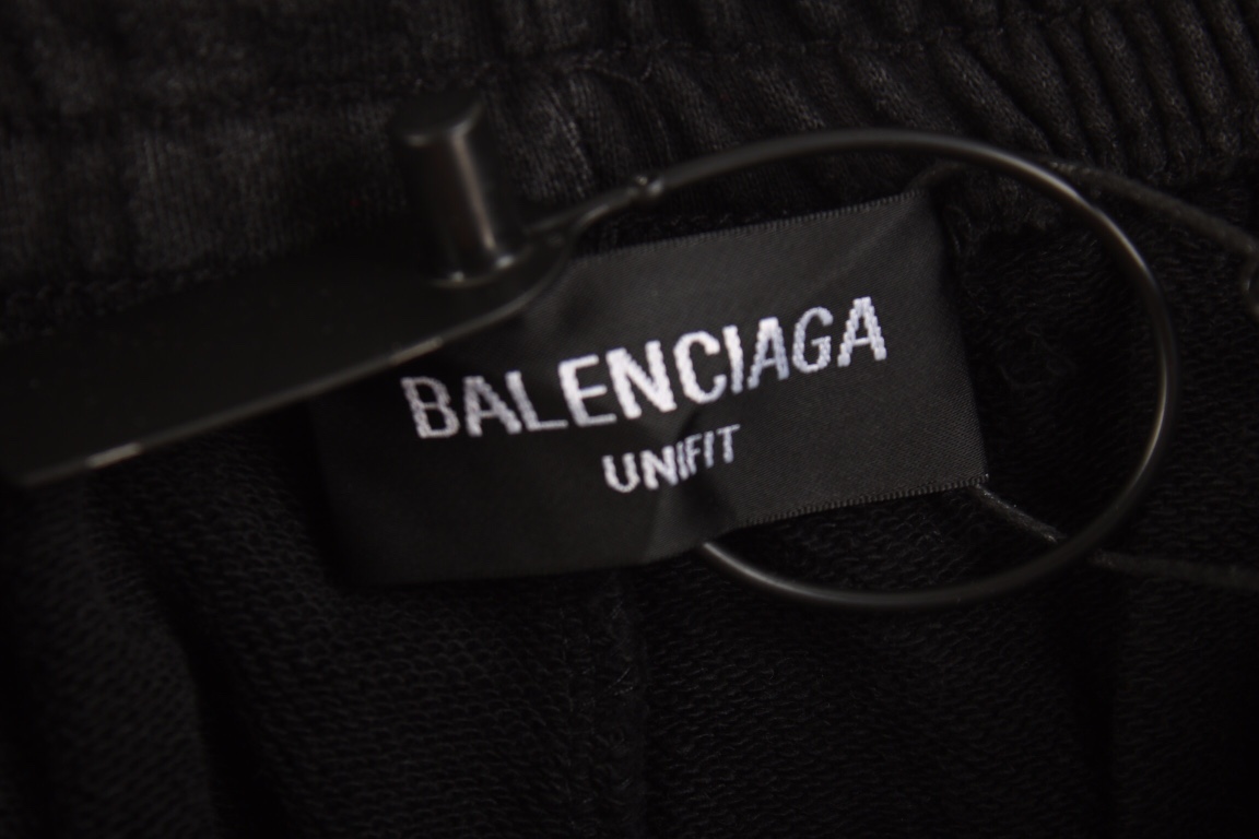 240 Balenciga/巴黎世家2023SS 喷墨涂鸦印花做旧长裤