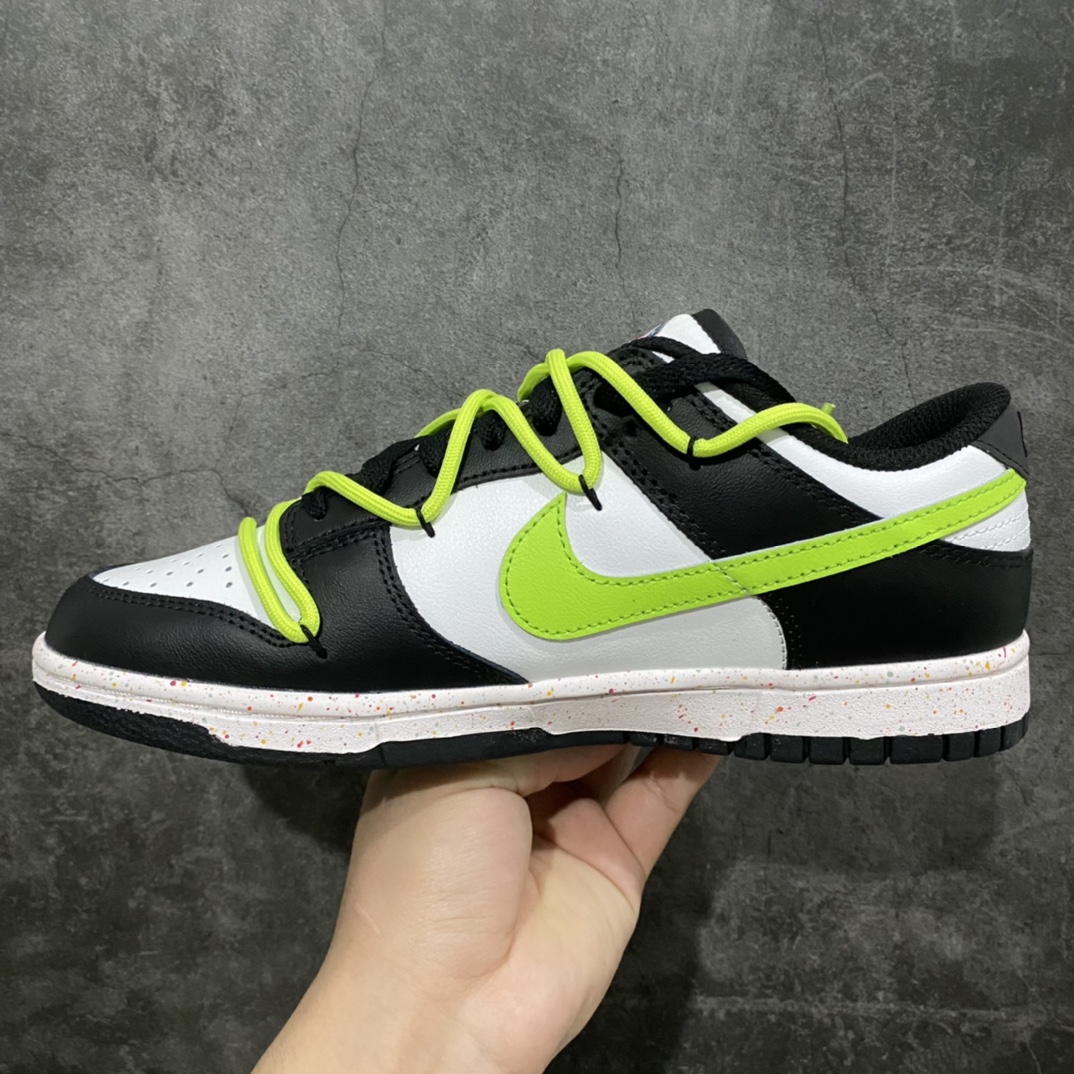 图片[2]-【CS版本】NK Dunk Low Multi-Color Swoosh SB低帮青苹果三勾 牛油果黑绿 货号：FD4623-131nn专业dunk大厂 主打dunk85系列的工厂n品质以及性价比都是市场无可匹敌的存在n皮料用的扎实 裁边清洁度超高 鞋型细节也没任何问题n强烈推荐 配色非常齐全 终端供应💪🏻  尺码：36 36.5 37.5 38 38.5 39 40 40.5 41 42 42.5 43 44 44.5 45 46-莆田鞋批发中心