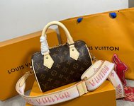 Louis Vuitton LV Speedy Handbags Travel Bags Pink Monogram Canvas Cowhide Fabric M46594