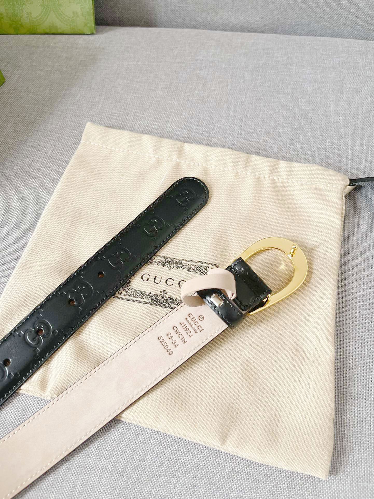 古驰原单进口头层牛皮压G面底搭上等头