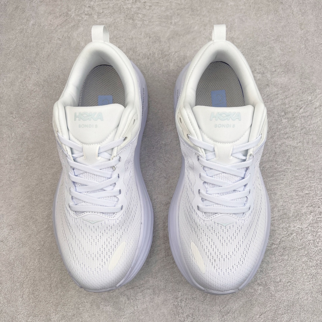 图片[2]-＃福利特价 HOKA ONE ONE Bondi 8 邦代八代缓震网面耐磨低帮跑步鞋 原始的 Bondi 缓震和线条在这里 提供该特许经营权众所周知的柔软、平衡的乘坐体验 Bondi 使用加长的摇杆微调几何形状 以获得更大的加速度 同时由于采用碳纤维板 还可以提供更平稳的脚趾离地 尺码：36 36.5 37.5 38 38.5 39 40 40.5 41 42 42.5 43 44 44.5 45-选品中心