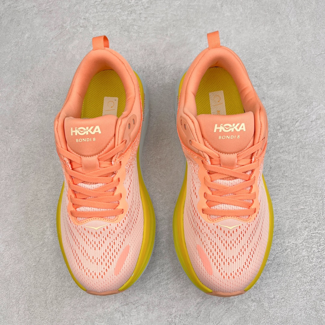 图片[2]-＃福利特价 HOKA ONE ONE Bondi 8 邦代八代缓震网面耐磨低帮跑步鞋 原始的 Bondi 缓震和线条在这里 提供该特许经营权众所周知的柔软、平衡的乘坐体验 Bondi 使用加长的摇杆微调几何形状 以获得更大的加速度 同时由于采用碳纤维板 还可以提供更平稳的脚趾离地 尺码：36 36.5 37.5 38 38.5 39 40 40.5 41 42 42.5 43 44 44.5 45-选品中心