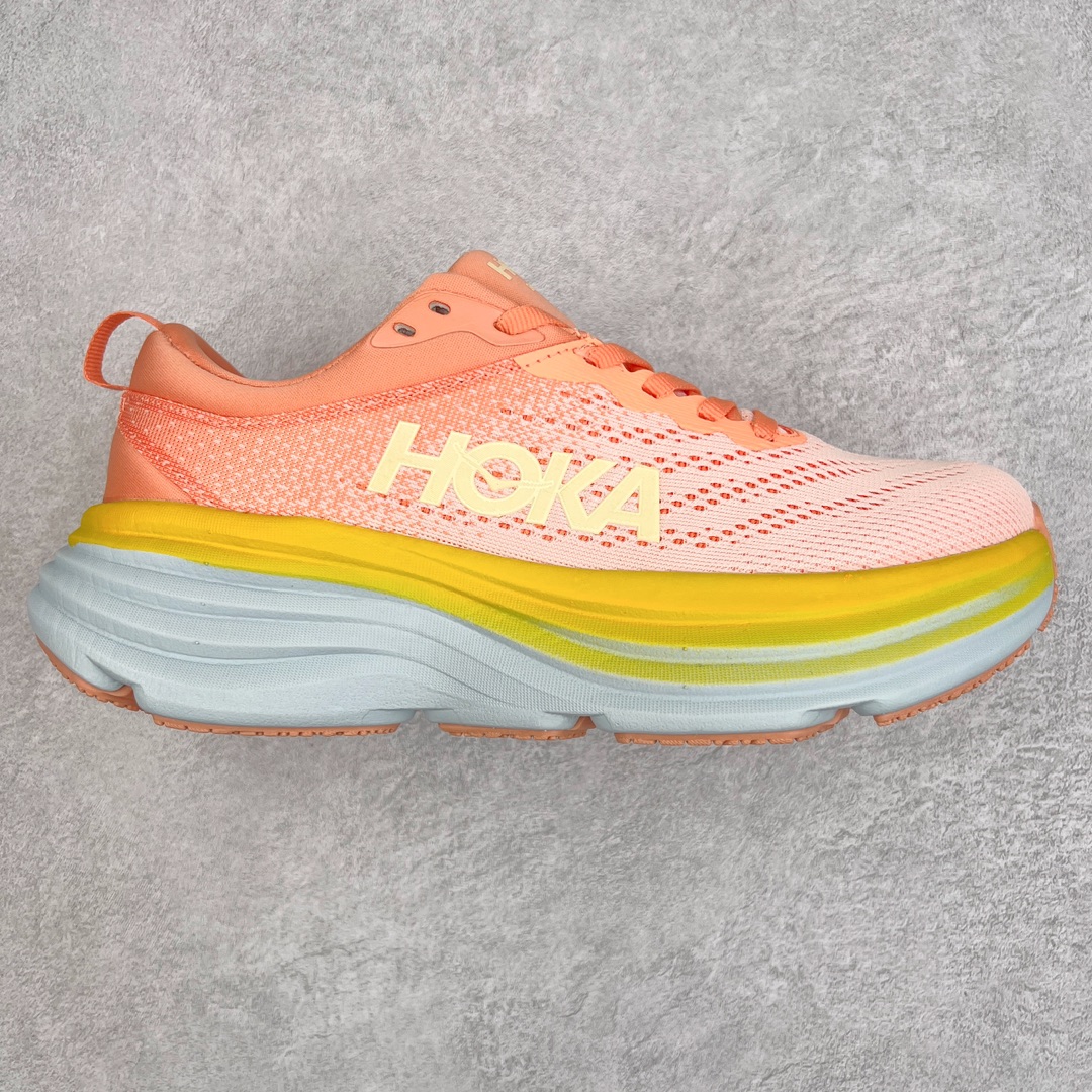 ＃福利特价 HOKA ONE ONE Bondi 8 邦代八代缓震网面耐磨低帮跑步鞋 原始的 Bondi 缓震和线条在这里 提供该特许经营权众所周知的柔软、平衡的乘坐体验 Bondi 使用加长的摇杆微调几何形状 以获得更大的加速度 同时由于采用碳纤维板 还可以提供更平稳的脚趾离地 尺码：36 36.5 37.5 38 38.5 39 40 40.5 41 42 42.5 43 44 44.5 45-选品中心