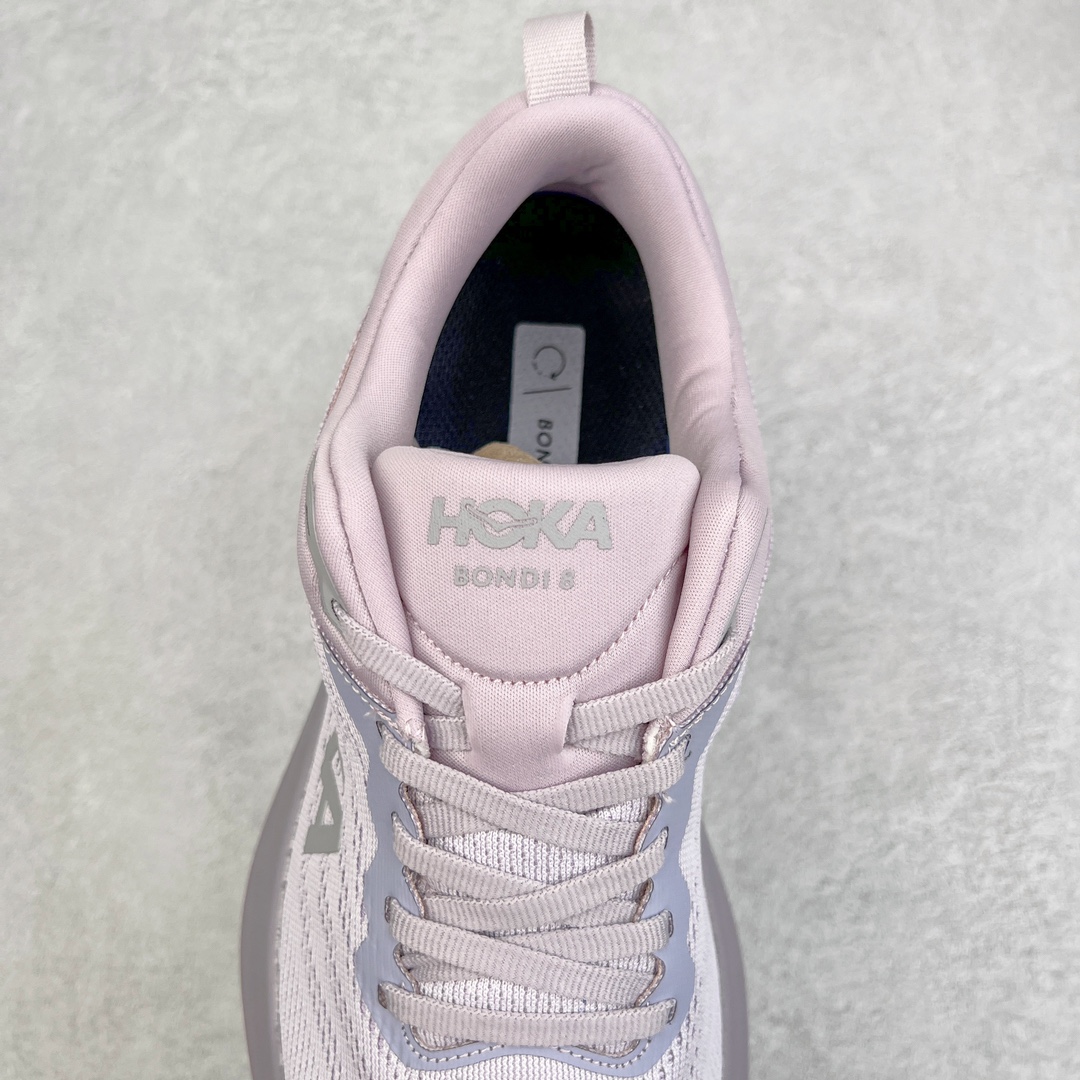 图片[5]-＃福利特价 HOKA ONE ONE Bondi 8 邦代八代缓震网面耐磨低帮跑步鞋 原始的 Bondi 缓震和线条在这里 提供该特许经营权众所周知的柔软、平衡的乘坐体验 Bondi 使用加长的摇杆微调几何形状 以获得更大的加速度 同时由于采用碳纤维板 还可以提供更平稳的脚趾离地 尺码：36 36.5 37.5 38 38.5 39 40 40.5 41 42 42.5 43 44 44.5 45-选品中心