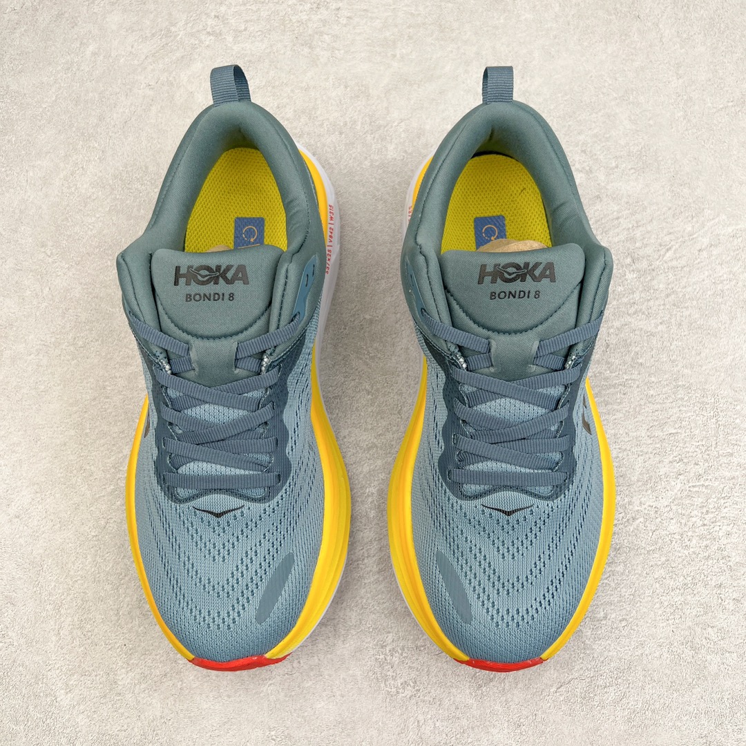 图片[2]-＃福利特价 HOKA ONE ONE Bondi 8 邦代八代缓震网面耐磨低帮跑步鞋 原始的 Bondi 缓震和线条在这里 提供该特许经营权众所周知的柔软、平衡的乘坐体验 Bondi 使用加长的摇杆微调几何形状 以获得更大的加速度 同时由于采用碳纤维板 还可以提供更平稳的脚趾离地 尺码：36 36.5 37.5 38 38.5 39 40 40.5 41 42 42.5 43 44 44.5 45-选品中心