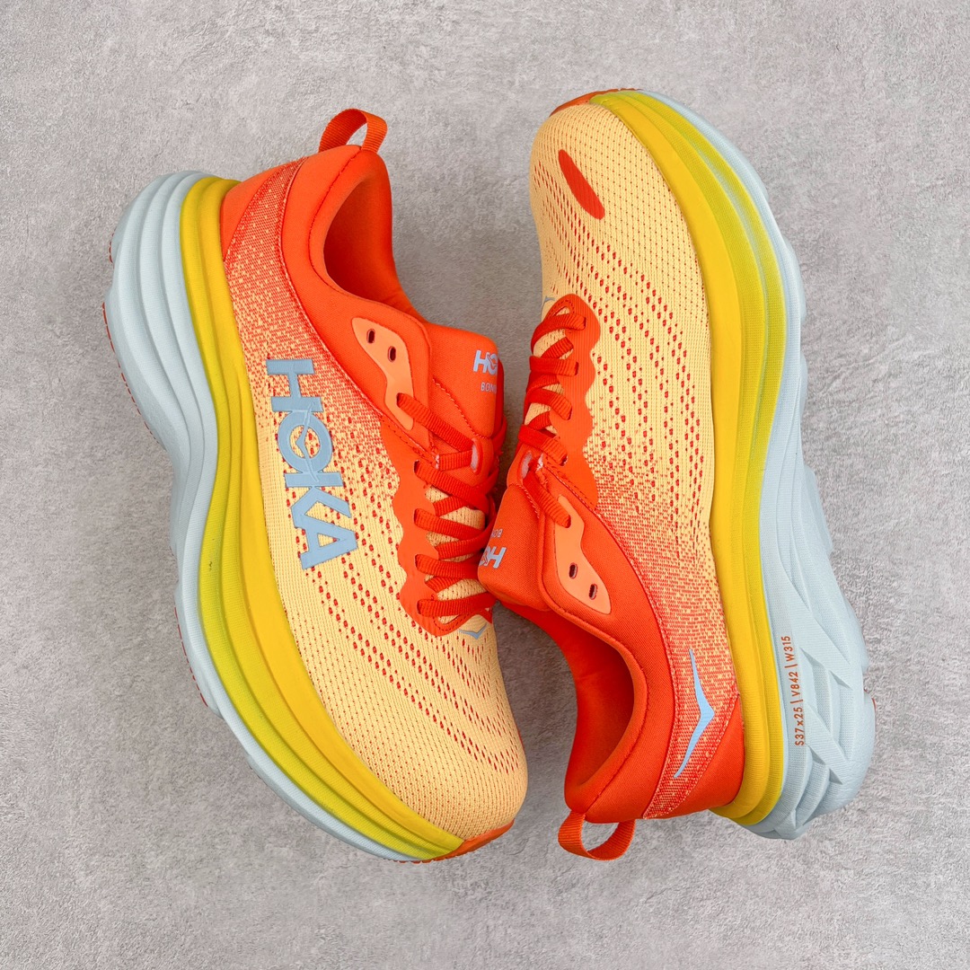 图片[3]-＃福利特价 HOKA ONE ONE Bondi 8 邦代八代缓震网面耐磨低帮跑步鞋 原始的 Bondi 缓震和线条在这里 提供该特许经营权众所周知的柔软、平衡的乘坐体验 Bondi 使用加长的摇杆微调几何形状 以获得更大的加速度 同时由于采用碳纤维板 还可以提供更平稳的脚趾离地 尺码：36 36.5 37.5 38 38.5 39 40 40.5 41 42 42.5 43 44 44.5 45-选品中心