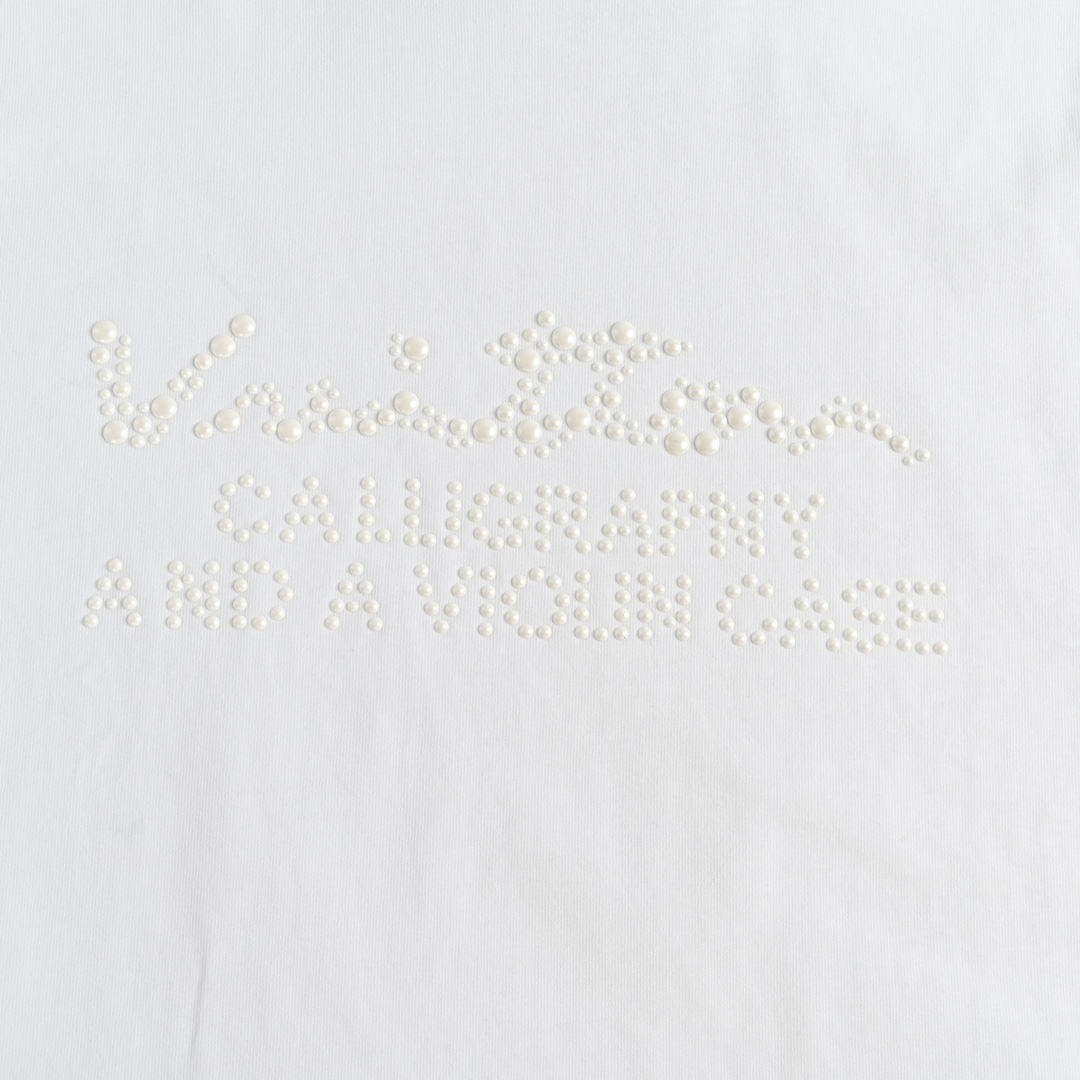 (礼盒包装) Louis Vuitton/路易威登 23ss 烫珠字母短袖