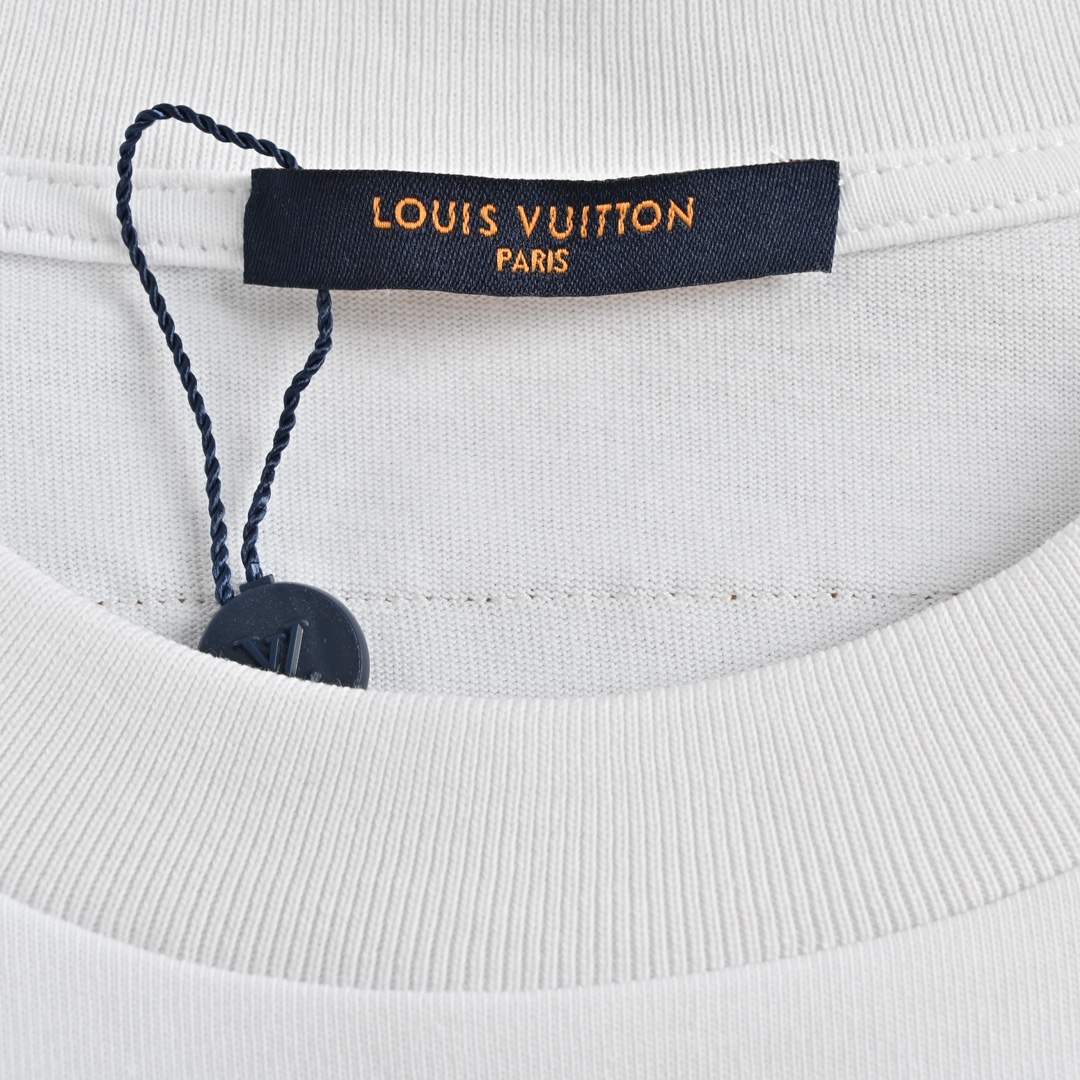 (礼盒包装) Louis Vuitton/路易威登 23ss 烫珠字母短袖