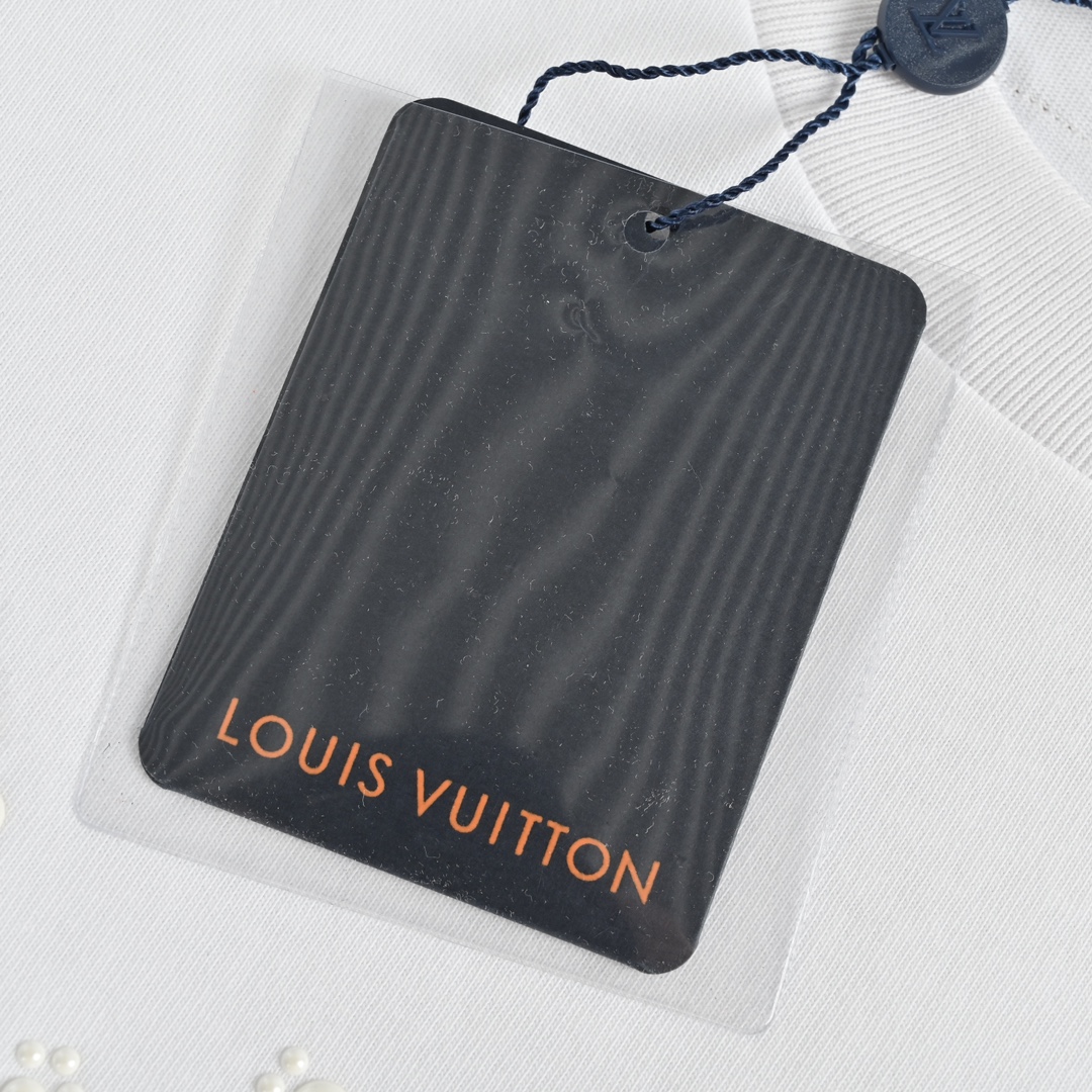 (礼盒包装) Louis Vuitton/路易威登 23ss 烫珠字母短袖