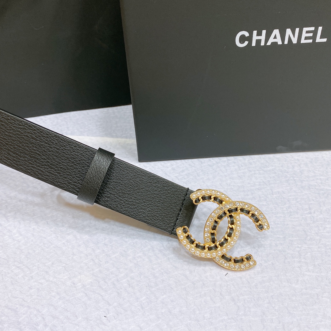 [Chanel Belts]Chanel23 Natural Embossing 3.0cm Premium Edition
