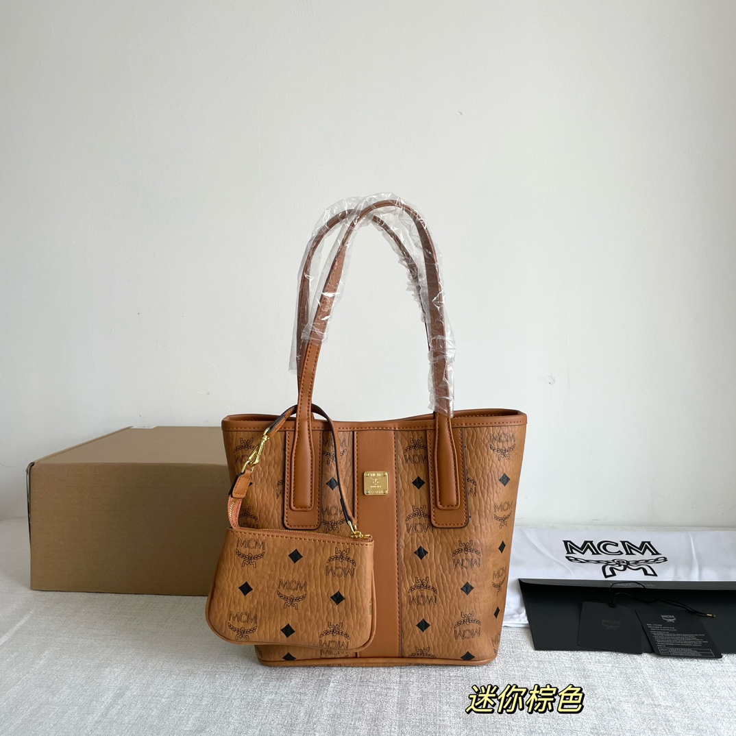 Coach 迷你最新款子母购物袋迷你 开模 包身一面Visetos 花纹帆布